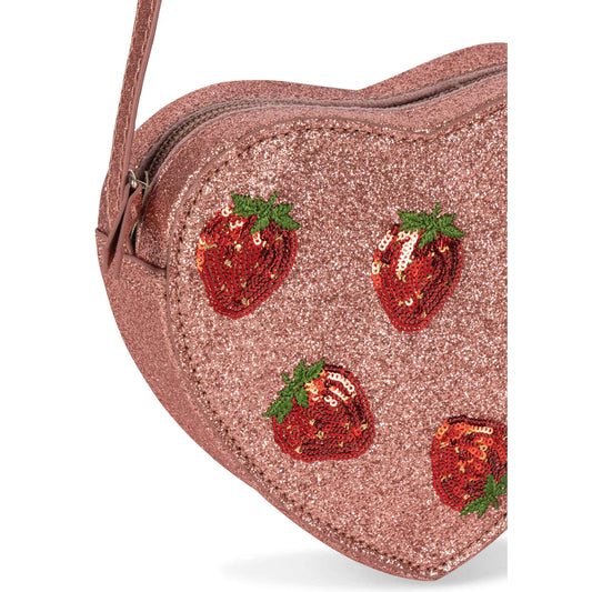Bolso Corazón “Strawberry Glitter” – Konges Sløjd