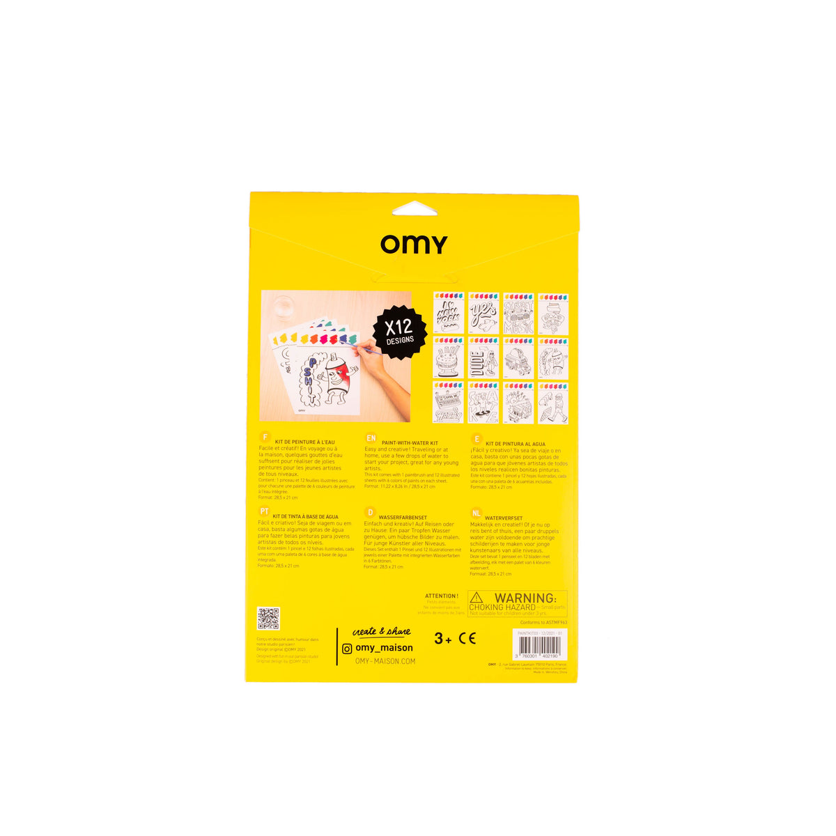 Kit de Pintura Acuarela Street Art – OMY