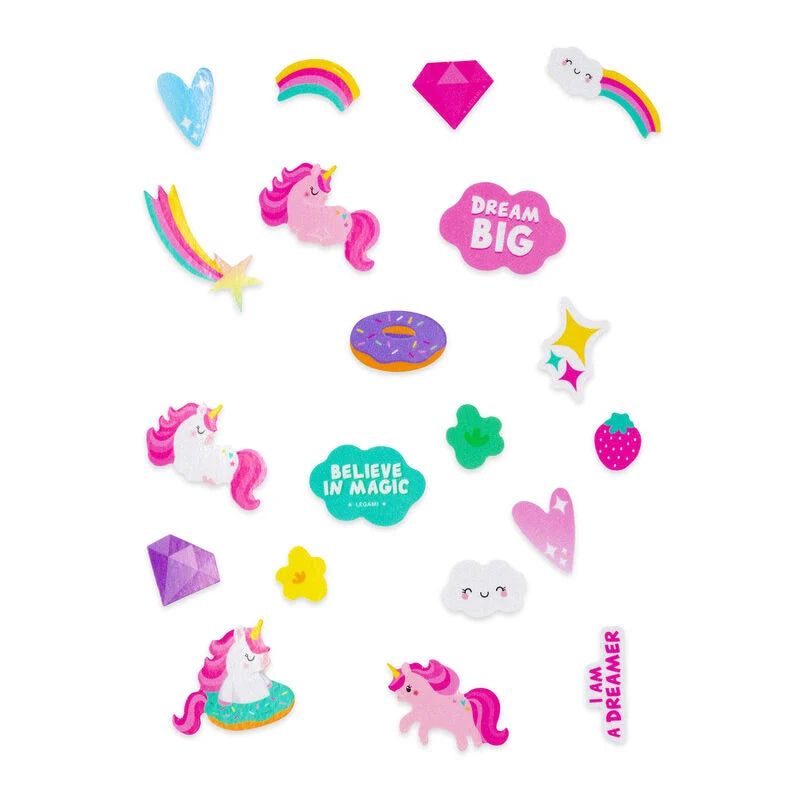 Set de 40 Pegatinas Reflectantes para Bicicleta “Unicorn Ride” de Legami