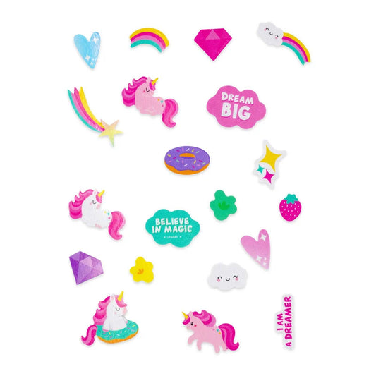 Set de 40 Pegatinas Reflectantes para Bicicleta “Unicorn Ride” de Legami