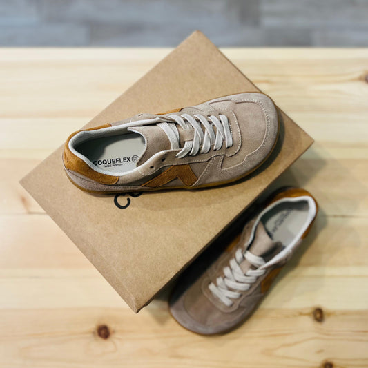 Zapatillas Barefoot Serraje Piedra | Coqueflex