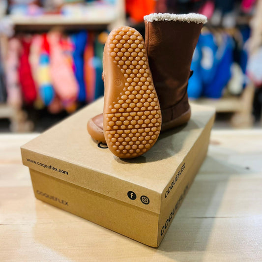 Botas de Piel Color Cuero– Coqueflex