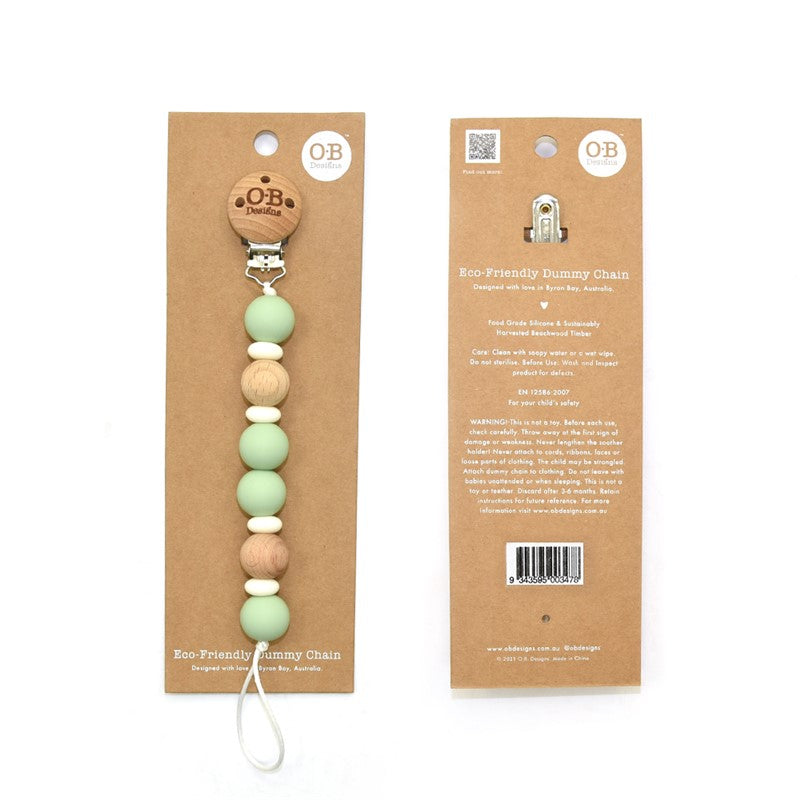 Chupetero de Silicona – OB Designs (Color Menta)