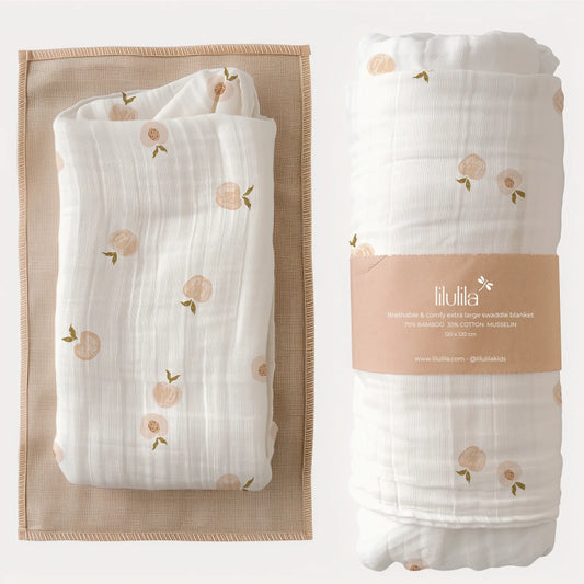 Muselina de Bambú para Bebé – Peaches | Lilulila