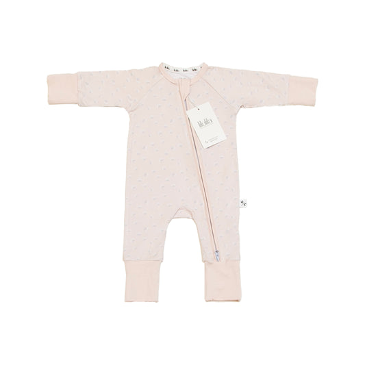 Pijama Zippy Romper de Bambú – Coral Flower | Lilulila