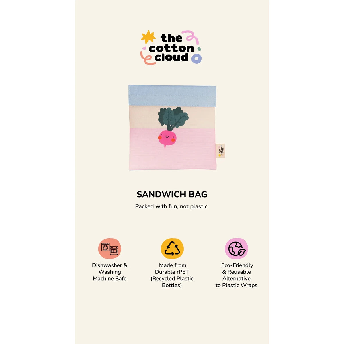 Bolsa para Bocadillos Reutilizable Woof Gang – The Cotton Cloud