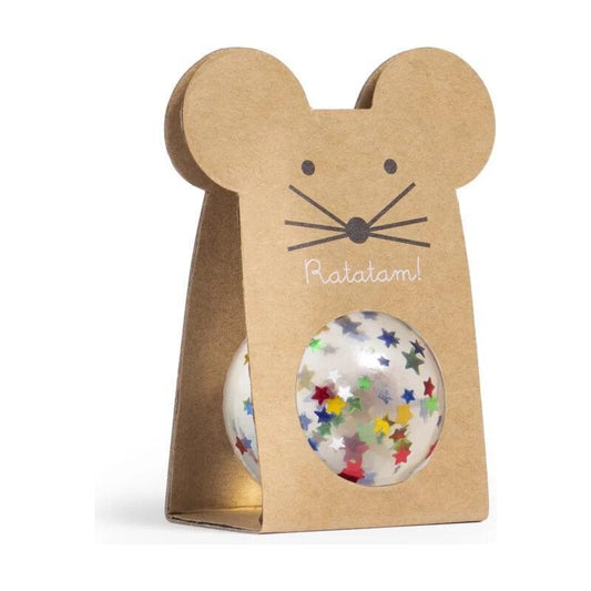 Pelota Saltarina con Estrellas Multicolor (10 cm) con Caja Ratón Ratatam