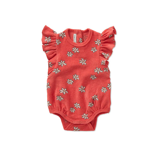 Pelele con Volantes y Estampado de Margaritas – Rose Petal | Sproet & Sprout