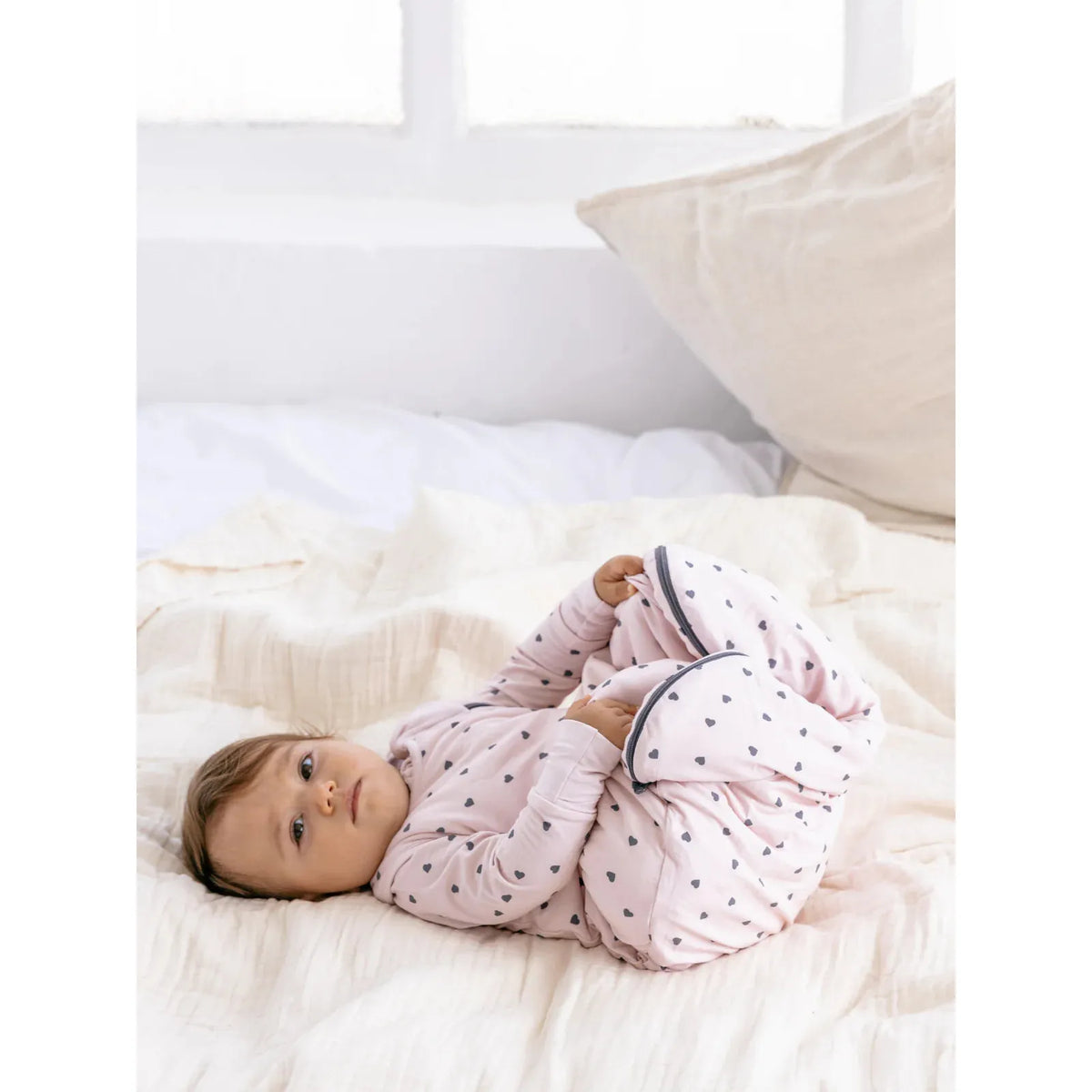 Saco de Dormir Bambú TOG 2.5 Corazones | Lilulila