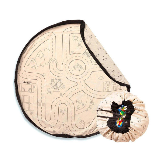 Saco de Almacenaje Reversible y Alfombra de Juego – Mapa de Carreteras | Play & G