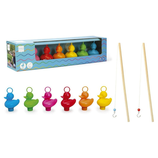 Set de 6 Patitos Arcoíris para Pescar con 2 Cañas – Scratch Europe