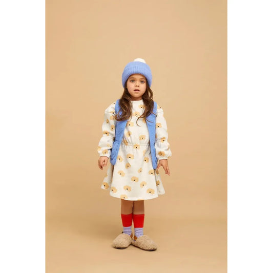 Vestido con Estampado de Perritos – Light Grey Melee | Sproet & Sprout