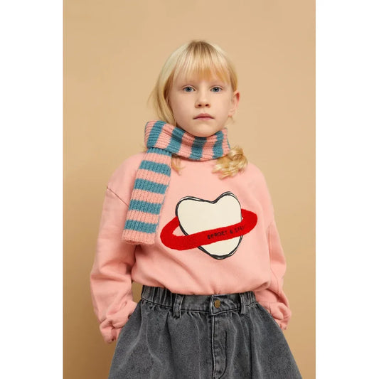 Sudadera Saturno Corazón – Peach Parfait | Sproet & Sprout