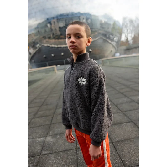 Sudadera Teddy Big Bang – Washed Black | Sproet & Sprout