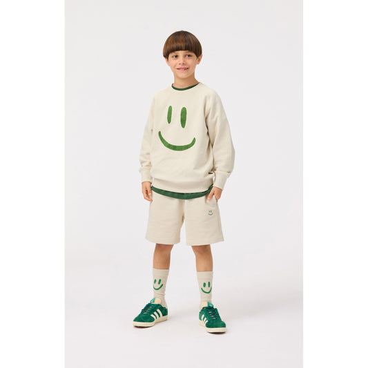 Sudadera “Smile” – Molo (Beige/Verde)