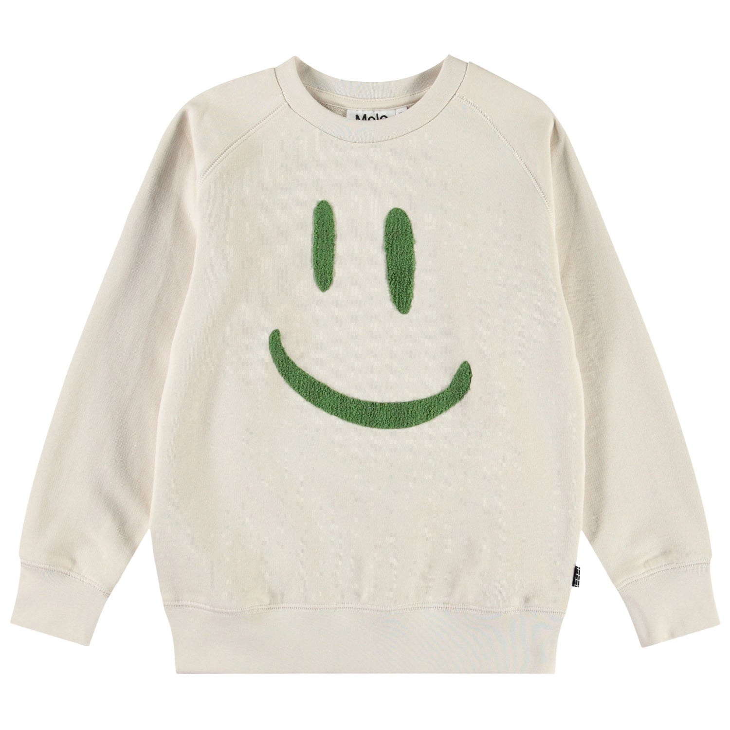 Sudadera “Smile” – Molo (Beige/Verde) – Pirrakas Kids