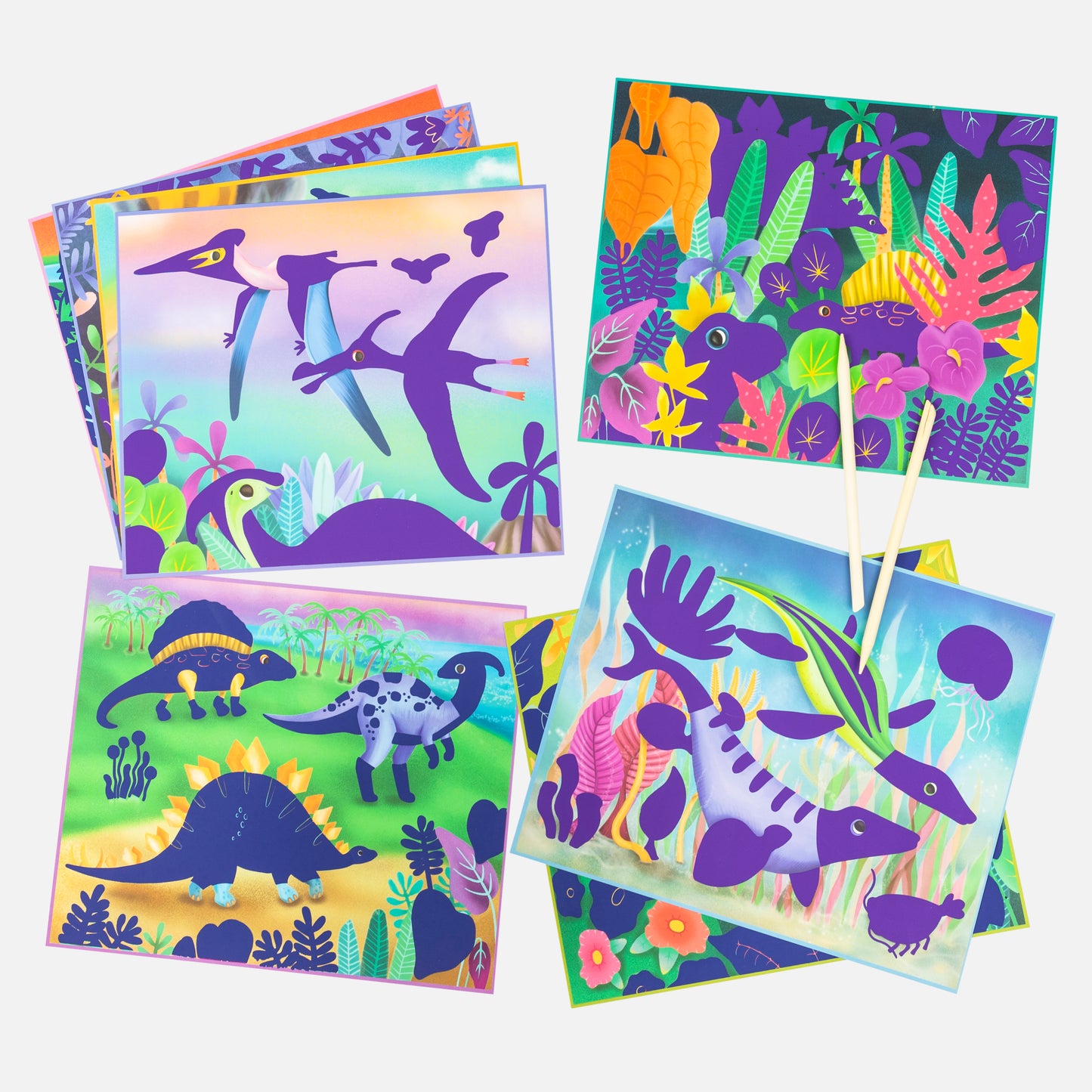 Scratch Art – Dinosaurios – Tiger Tribe
