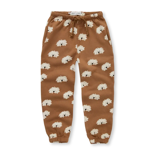 Pantalón Jogger Perros Bigotudos – Mocca | Sproet & Sprout