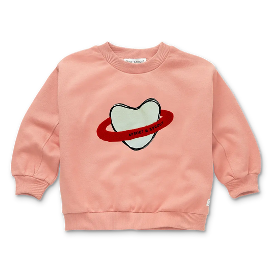 Sudadera Saturno Corazón – Peach Parfait | Sproet & Sprout