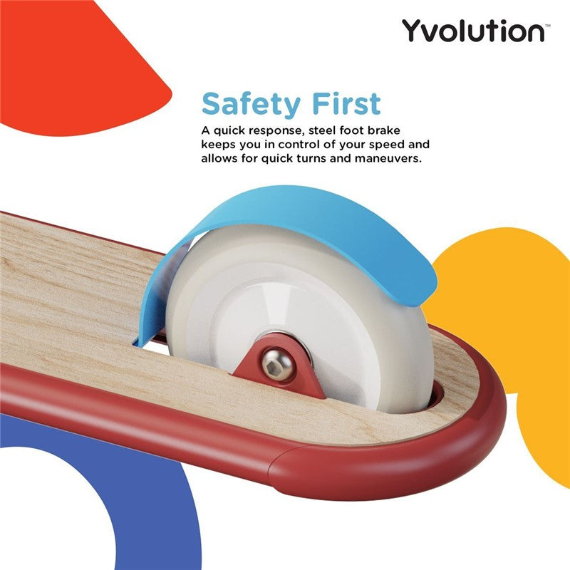 Patinete Retro Yvolution Glider – Rojo (3 a 8 años)