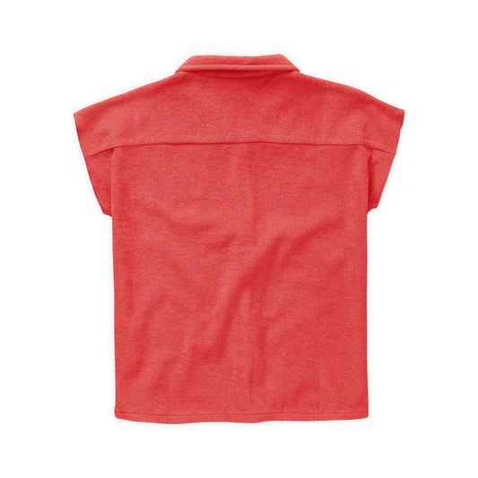 Blusa de Rizo con Botones y Bordado de Margarita – Rosa Petal | Sproet & Sprout