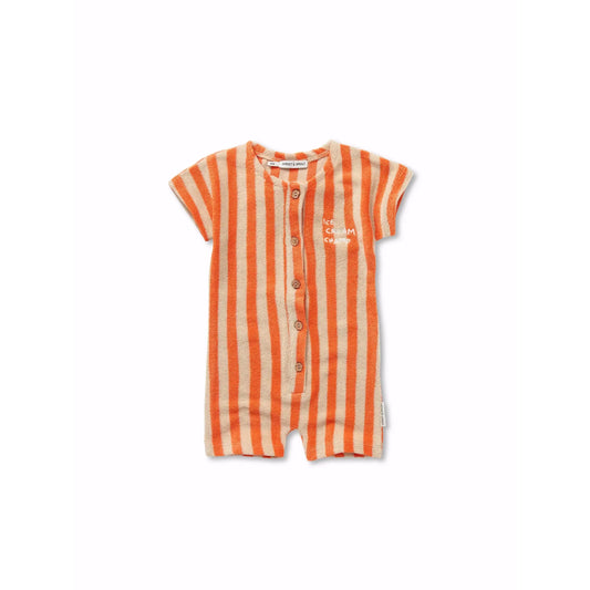 Pelele Terry Onesie Stripes “Ice Cream Champ” – Sproet & Sprout