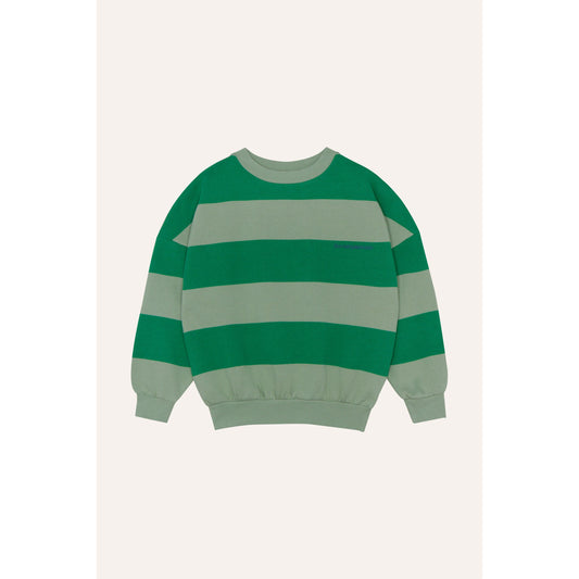 Sudadera Rayas Anchas Verde & Salvia |- The Campamento
