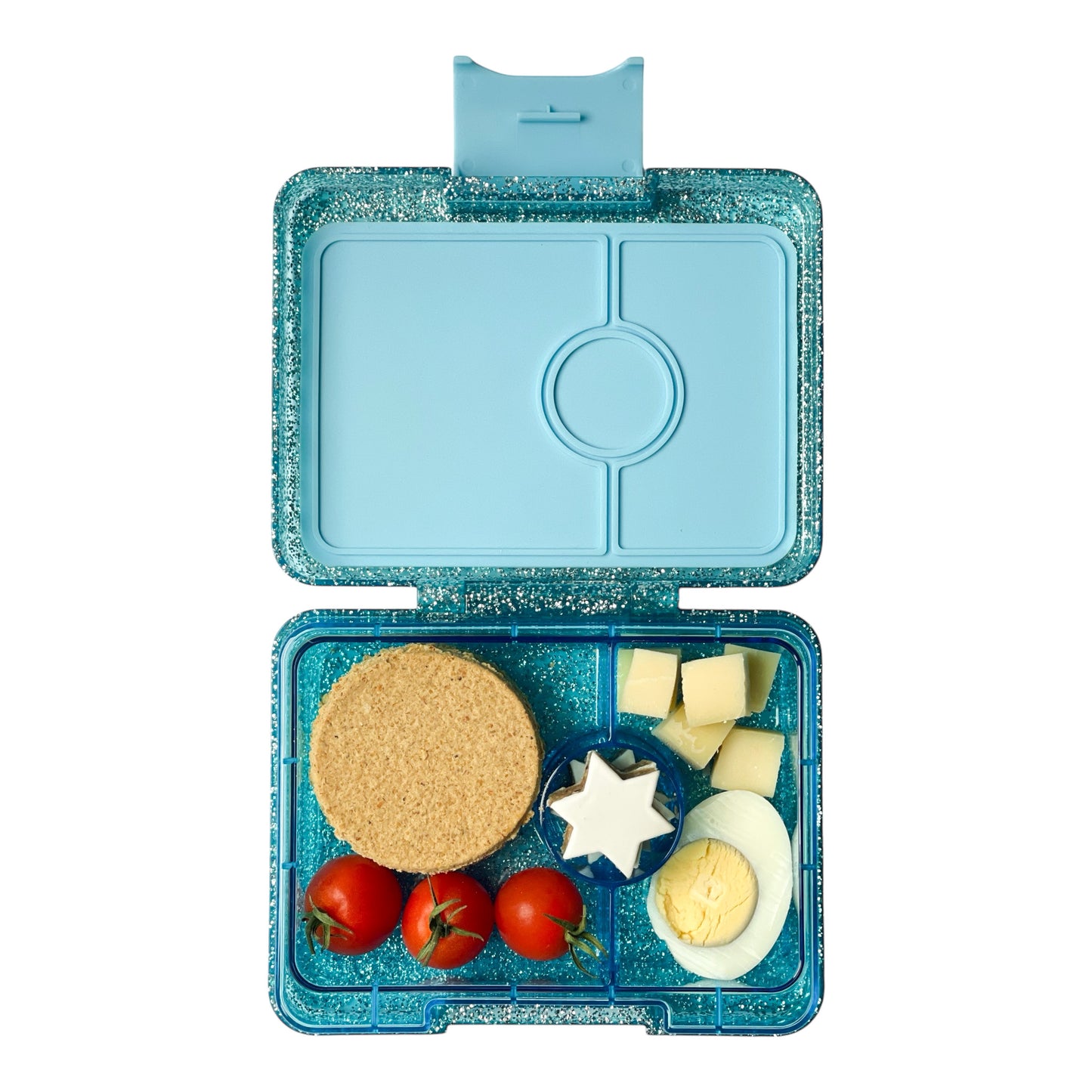 Yumbox Snack 3 Compartimentos – Glitter Blue