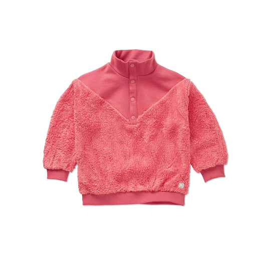 Sudadera Anorak Teddy Vivid Red · Sproet & Sprout