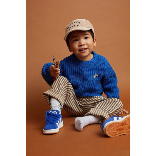 Jersey de punto trenzado Blueprint Blue - Sproet & Sprout