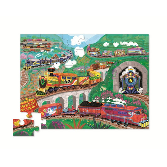 Puzzle Todos a Bordo del Tren 36 piezas | Crocodile Creek