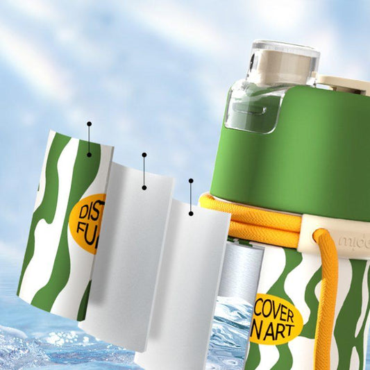 Botella Infantil con Funda Protectora Mideer – 350 ml