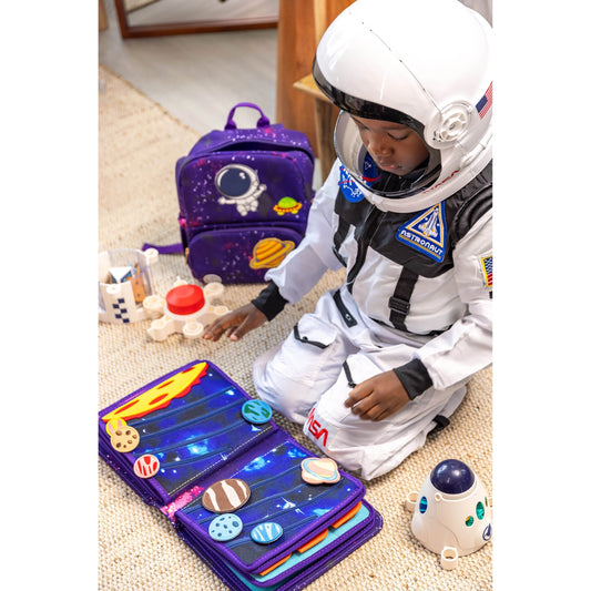 Libro Sensorial Space Busy Book + Mochila – My First Book