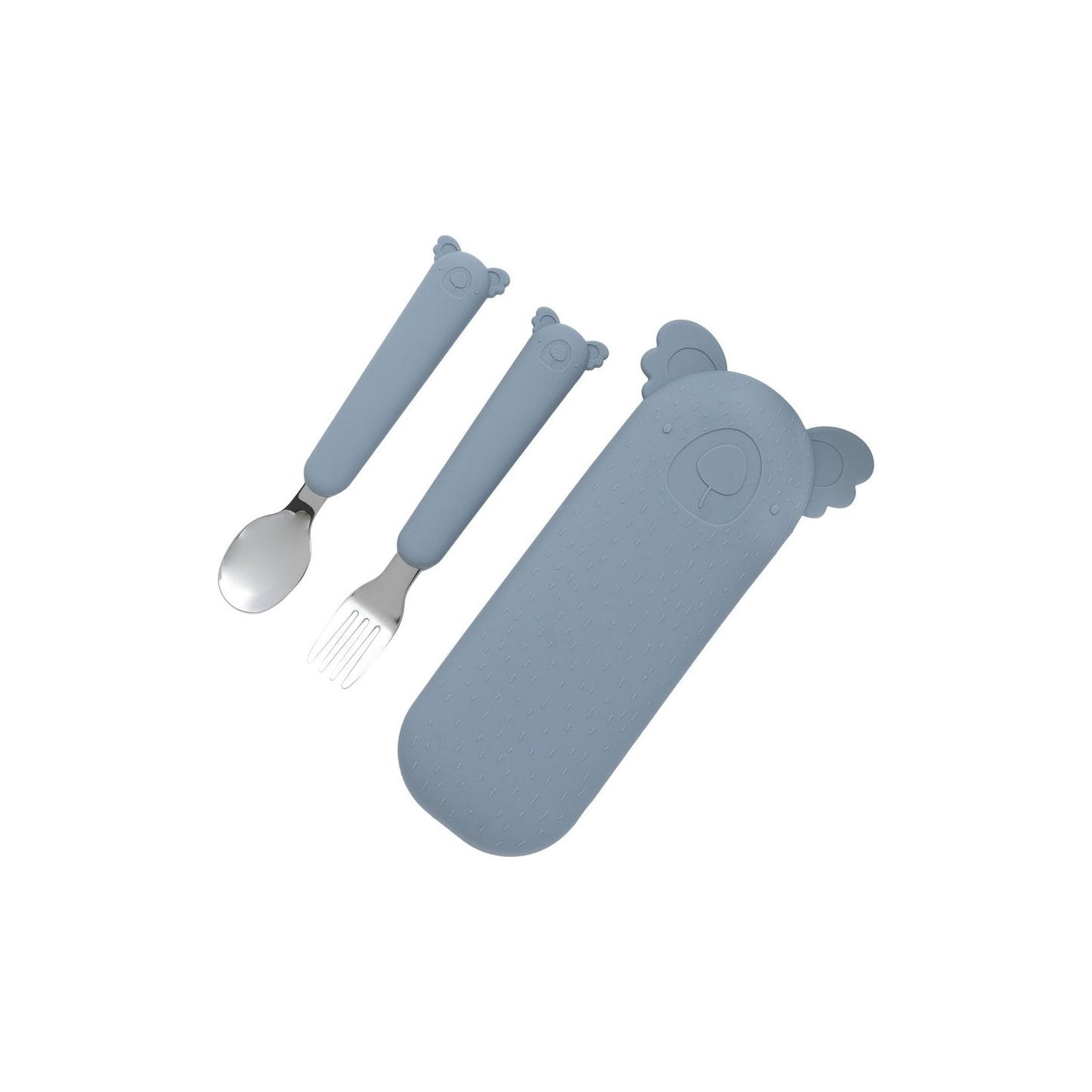 Set de Cubiertos Infantil con Funda de Silicona – The Cotton Cloud
