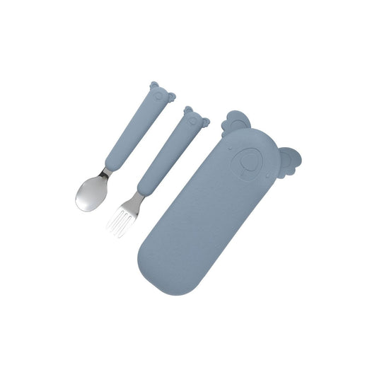 Set de Cubiertos Infantil con Funda de Silicona – The Cotton Cloud