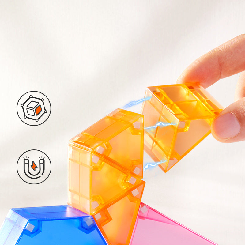 Bloques Magnéticos Creativos 3D “Little Engineer” – Mideer (Set de 20 piezas)