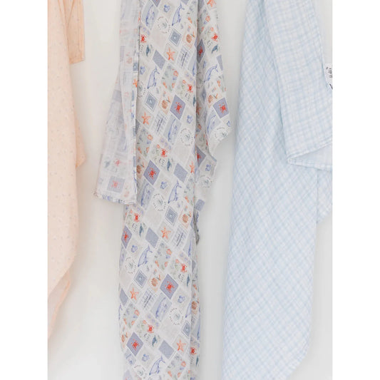 Muselina de Bambú para Bebé – Ocean Life | Lilulila