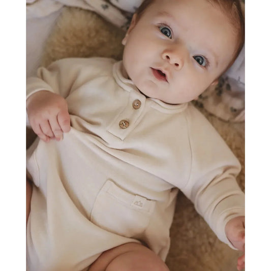 Pelele Orgánico “Soft Touch Oat” North Baby