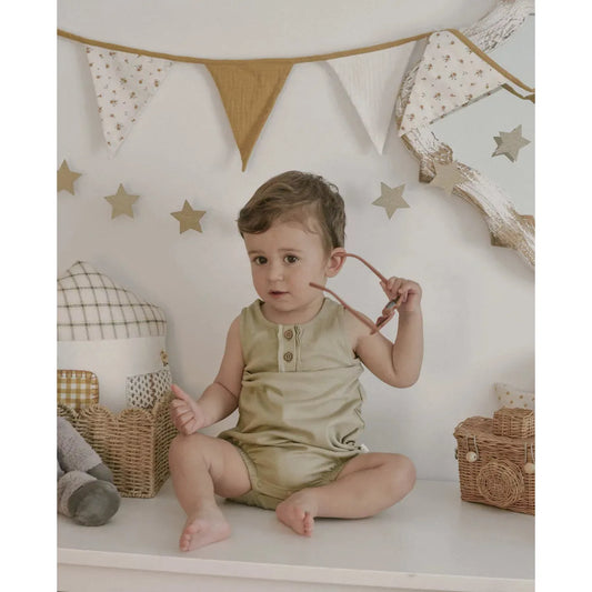 North Baby – Pelele de Tirantes Orgánico “Kaki”