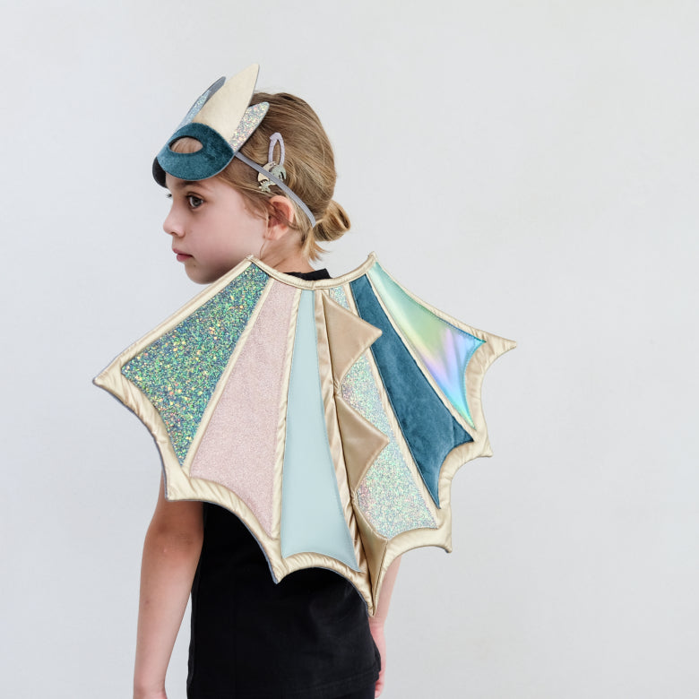 Máscara Dragón Verde y Dorada | Mimi & Lula