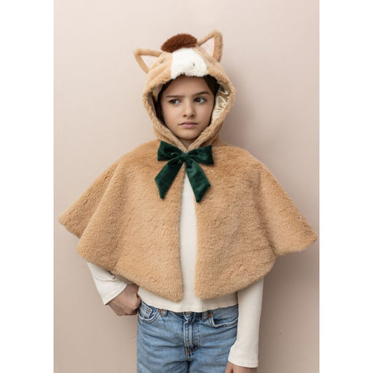 Capa Caballo Marrón con Lazo Verde | Mimi & Lula