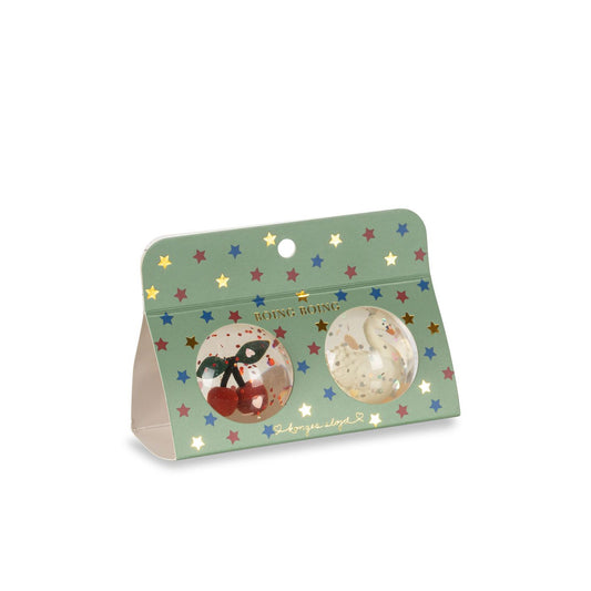 Pelotas Saltarinas “Boing Boing” Cereza /Cisne – Konges Sløjd