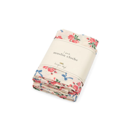 Pack 3 Gasas de Muselina Floral – Konges Sløjd