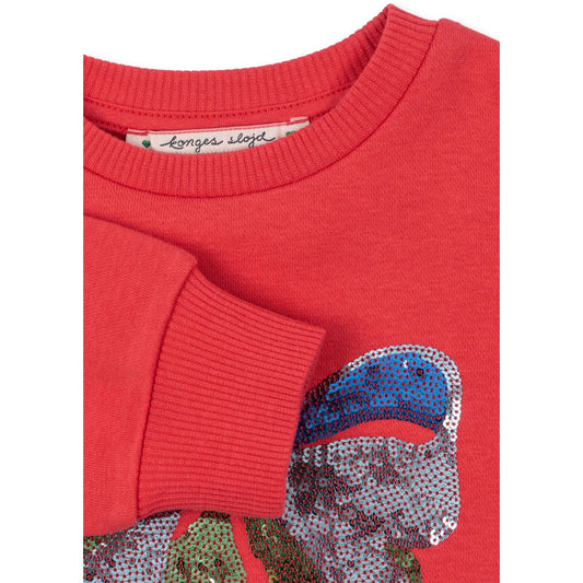 Sudadera Lazo con Cerezas de Lentejuelas | Konges Sløjd