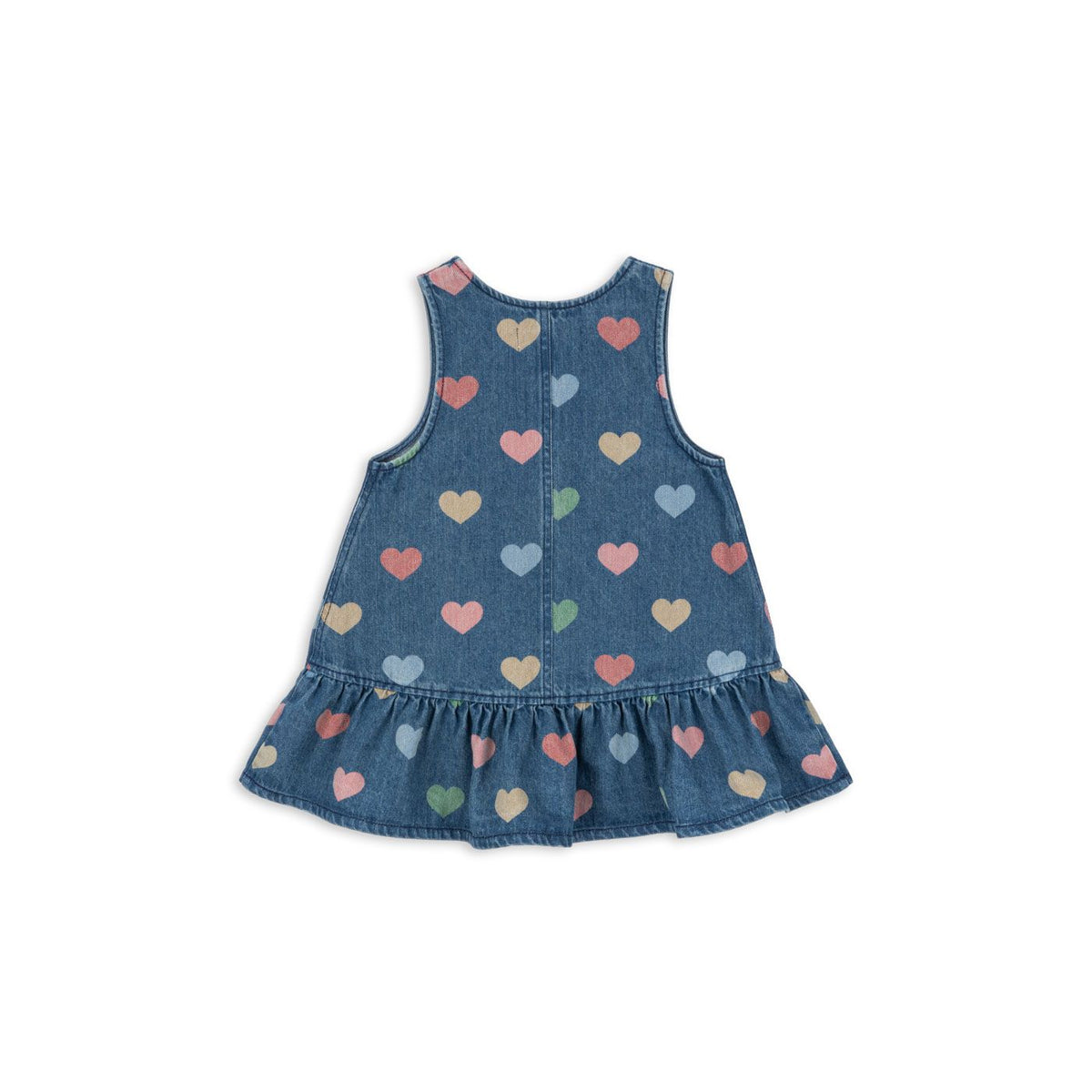 Vestido Vaquero con Estampado de Corazones - Konges Sløjd