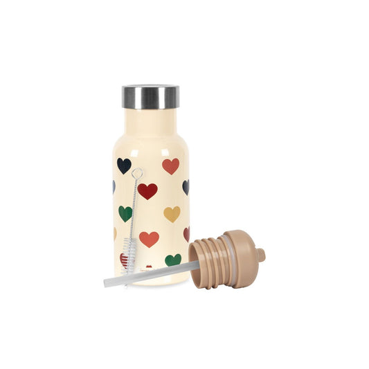 Botella Térmica con Corazones + 2 Tapones – Konges Sløjd