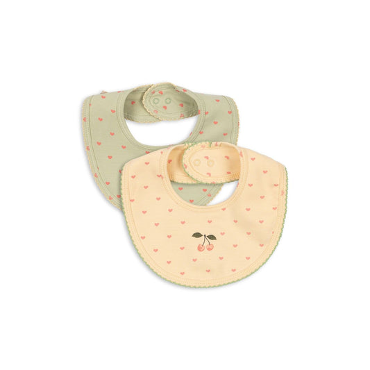 Pack de 2 baberos Basic Coeur · Konges Sløjd