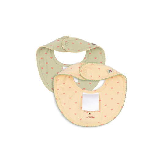 Pack de 2 baberos Basic Coeur · Konges Sløjd