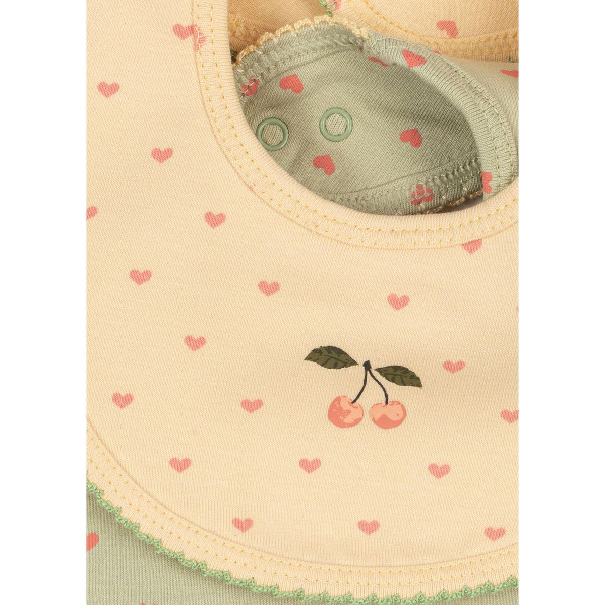 Pack de 2 baberos Basic Coeur · Konges Sløjd