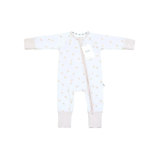 Pijama Zippy Romper de Bambú – Peaches | Lilulila